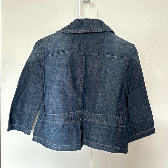 DKNY Cropped Jean Jacket Women’s Medium - Picture 3 of 3